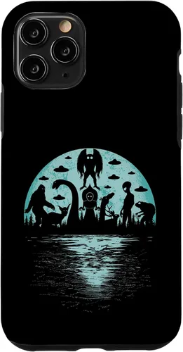 Vista 29 de Bigfoot Nessie Mothman and Aliens Cryptid Ovnis Cryptozoology - Carcasa para iPhone 17