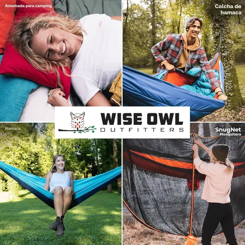 Vista 9 de Wise Owl Outfitters - Almohada de camping - Almohada de viaje de espuma viscoelástica para dormir en avión, senderismo, mochilero y uso al aire Negro