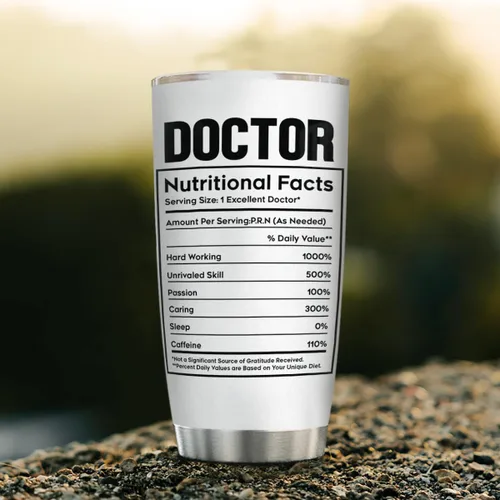 Vista 5 de wowcugi Taza de Médico 20oz de Acero Inoxidable con Aislamiento Térmico Taza de Viaje Regalo del Día del Médico Para Estudiante de Medicina
