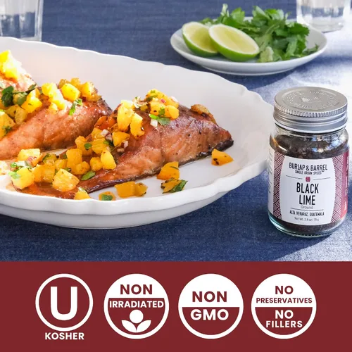 Vista 5 de Burlap & Barrel Juego de especias de origen único para tacos – Comino de montaña salvaje, tomate secado al sol, lima negra molida – como se ve