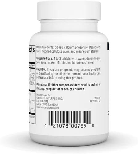 Vista 4 de Source Naturals Sugar Ban, Gymnema Sylvestre Complex, 75 tabletas