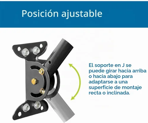 Vista 3 de Philips - Soporte universal para antena de TV ajustable, montaje en J de acero para exteriores