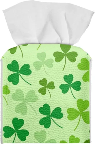 Vista 36 de Lindas decoraciones de ajolote con estampado de animales, caja de pañuelos de cuero, soporte de Navidad, organizador de papel de seda impermeable