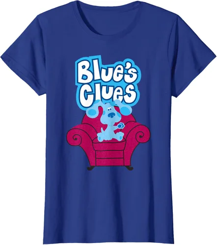 Vista 40 de Camiseta Blue's Clues On Red Sofa Negro