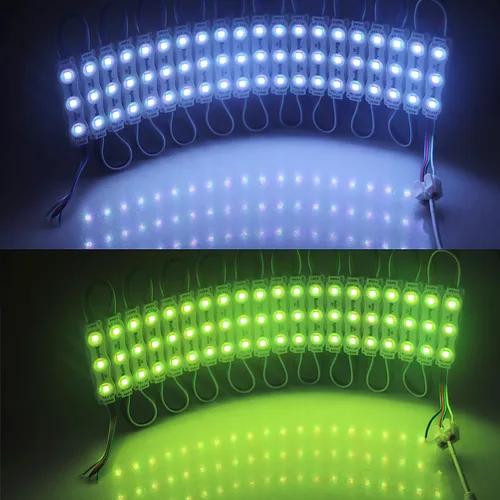 Vista 7 de Super brillante 200 unids 3 LED módulo escaparate luces multicolor 5050 5730 SMD impermeable luz decorativa para letreros de letras escaparate