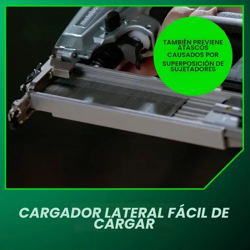 Vista 10 de Metabo HPT Clavadora Pro Brad, Clavadora Neumática de Acabado Pro-Preferida para Trabajos de Molduras, Construcción de Muebles, Ligera y Duradera