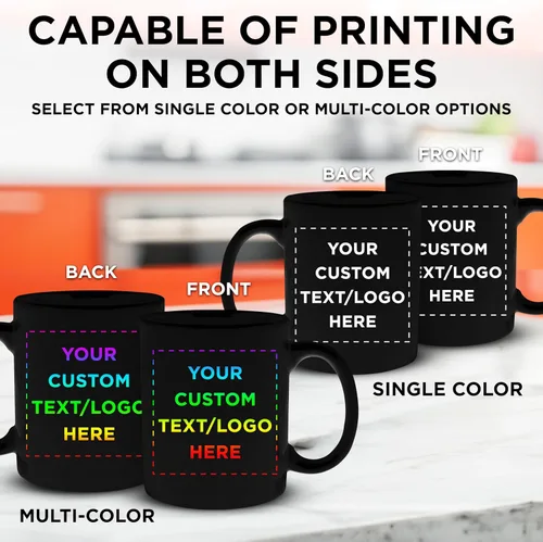 Vista 6 de Tazas de café de cerámica personalizadas para el Día del Padre, 11 onzas, juego de 10/50/100, paquete personalizado a granel, juego de tazas de café
