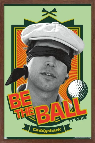 Vista 51 de Trends International Caddyshack - Póster de pared Be the Ball, 14.725 x 22.375 pulgadas, versión enmarcada de madera de granero