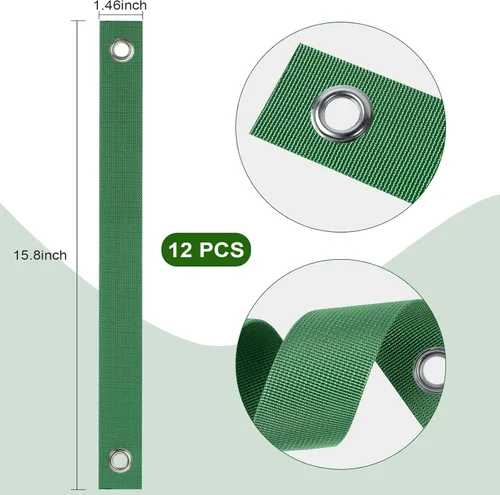 Vista 2 de Jevrench 12 PCS Correas para Árboles para Estacado, Correas de Soporte para Árboles para Atirantar Plantones Recién Plantados y Mantenerlos Rectos