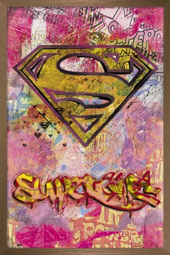 Vista 15 de Trends International DC Comics - Supergirl Wall Poster, 14.725" x 22.375", Barnwood Framed Version