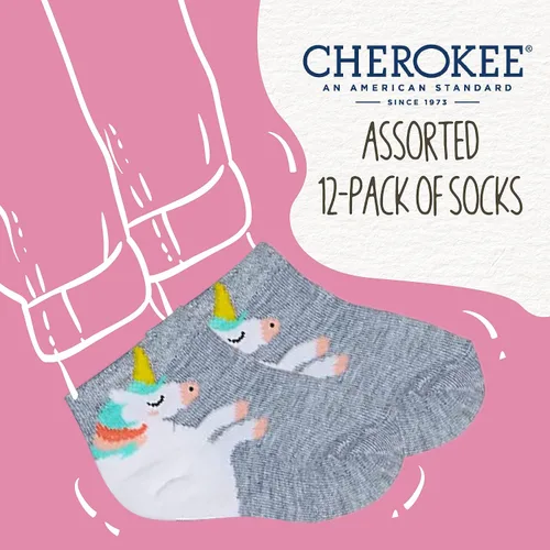 Vista 2 de Cherokee baby-girls 12 Pack Shorty Socks