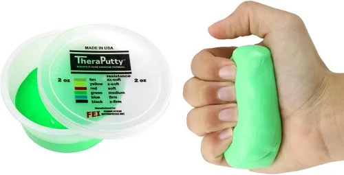 Vista 19 de CanDo 10-0920 TheraPutty - Masilla de ejercicio de mano estándar, Mediana, 1oz