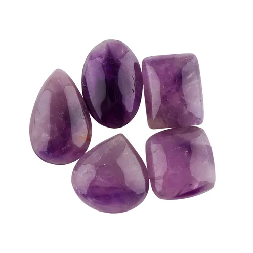 Vista 22 de CRYSTALIS Al por mayor 5 piezas de piedra preciosa natural K2 jaspe suelta en bruto, cabujones para hacer joyería, piedras pulidas de chakra