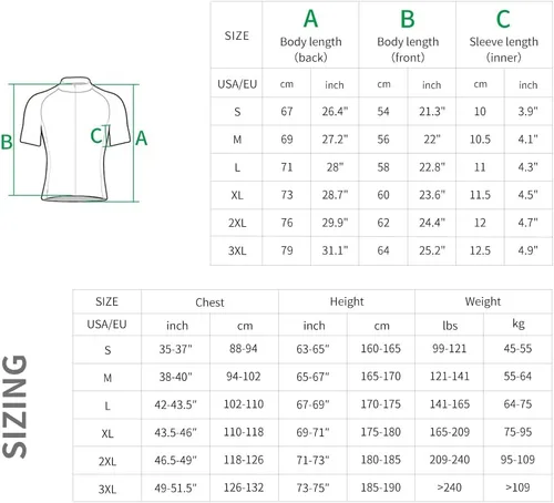 Vista 6 de WOSAWE Camiseta de ciclismo transpirable de manga corta para hombre