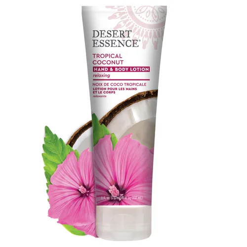Vista 4 de Desert Essence Loción para manos y cuerpo, almendra, 8 onzas
