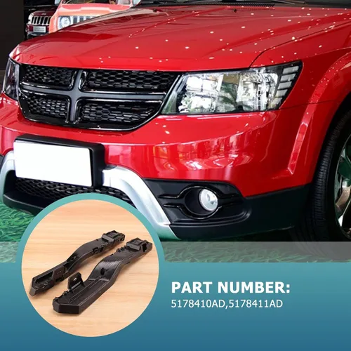 Vista 7 de for Journey 2009-2017 2Pcs Front Bumper-Support Bracket Left & Right Side 5178410AD 5178411AD