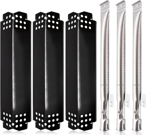 Vista 8 de Hiorucet Piezas de repuesto para parrilla Nexgrill 2 Burner 720-0864, 720-0864M. Reemplazo de placas de calor y quemadores para parrilla Nexgrill