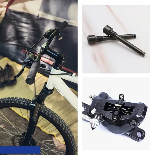 Vista 4 de Sing F LTD - 2 pernos de titanio M4 para pastillas de freno de disco de bicicleta, insertos de pasador roscado, pasador de pasador de disco