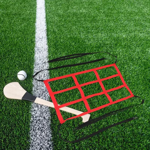 Vista 7 de POPETPOP Baseball and Softball Practice Net 2pcs Set Adjustable Pitch Back Net with 1 White and 9 Red Target Holes for Pitching and Hitting Training