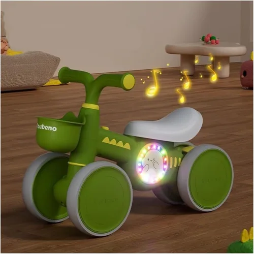 Vista 8 de Ride on Toys Baby Balance Bikes 4 Wheel Wiggle Car Wiggle car Green
