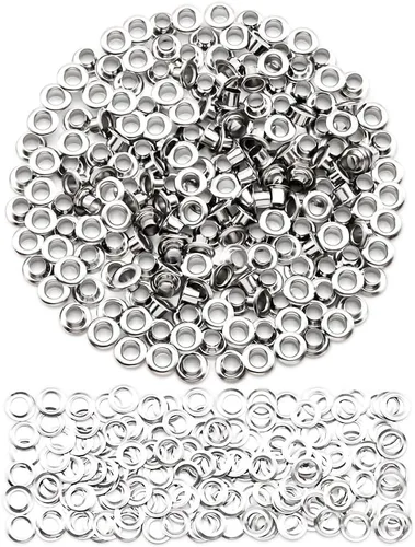 Vista 23 de SEMINI 800 Sets 4 Colors 6mm Grommet Eyelet Kit with Install Tool Kit