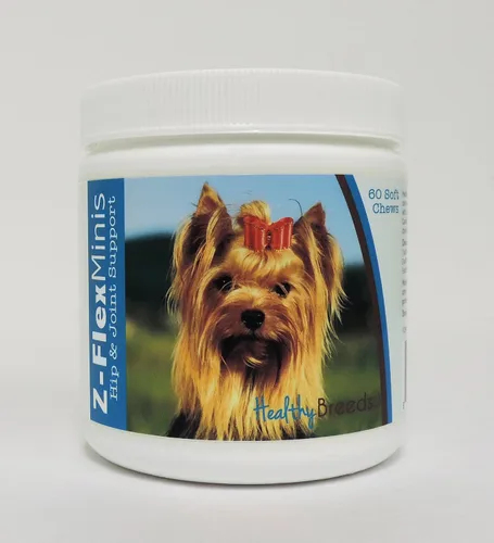 Vista 105 de Healthy Breeds Affenpinscher Z-Flex Minis - Masticables suaves para cadera y articulaciones, 60