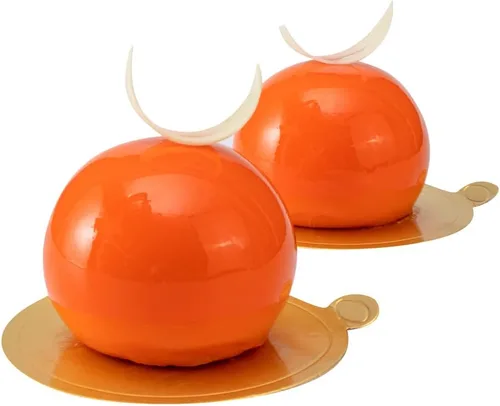 Vista 12 de Restaurantware -Molde de bola de 8 cavidades de pastelería, 1 molde de chocolate listo para horno - Molde de silicona blanca flexible, congelable