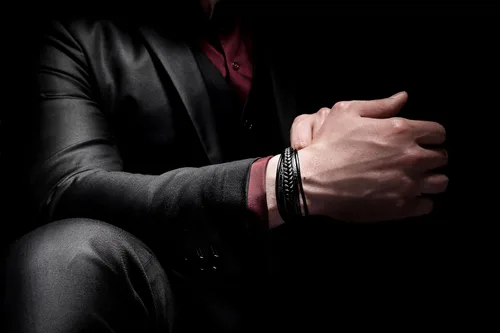Vista 4 de SERASAR Premium Leather Bracelet [Braid] for Men in Black & Brown Various Lengths Magnetic Stainless Steel Clasp Exclusive Jewellery Box