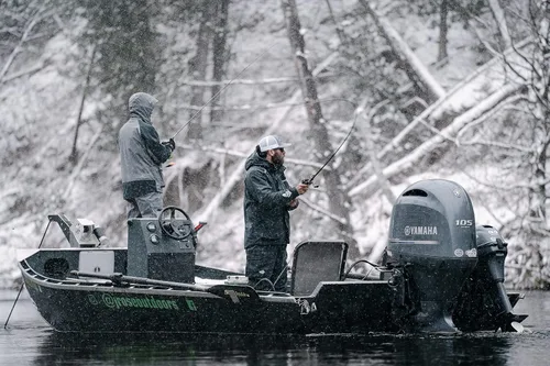 Vista 8 de Whitewater Great Lakes - Chaqueta de pesca impermeable y resistente al viento con nailon Ripstop