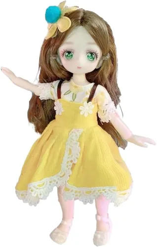 Vista 5 de Muñeca Anime BJD 1/7 SD Muñecas de 9 Pulgadas Muñeca Articulada de 18 Bolas Juguetes DIY con Ropa Conjunto Zapatos Cabello No Ajustable Maquillaje