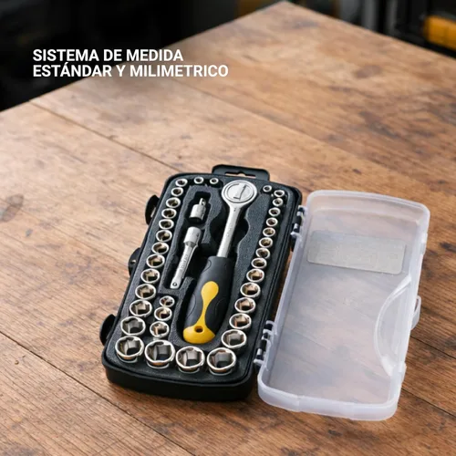 Vista 6 de Dados, Mesa 1/4 y 3/8 ', 39 piezas, Pretul