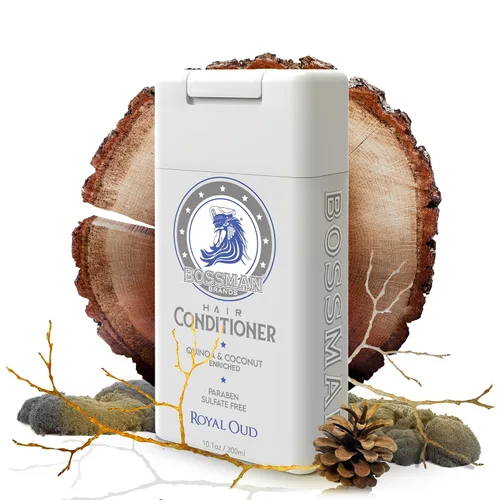 Vista 12 de Bossman Combo de champú y acondicionador para el cabello, sin parabenos y sin sulfatos (Royal Oud)