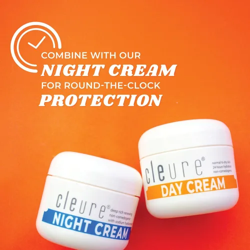 Vista 5 de Cleure Crema de día antienvejecimiento e hidratante facial con manteca de karité pura para pieles sensibles, sin fragancia, sin gluten, salicilatos