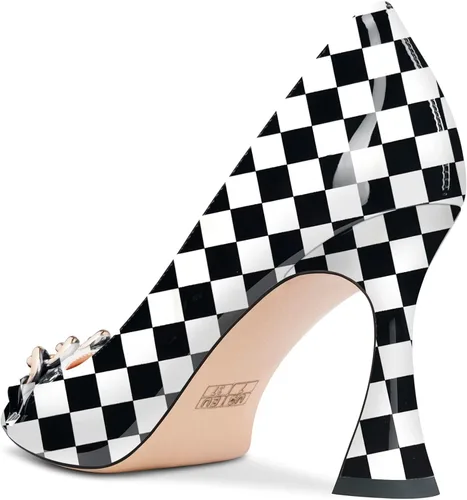 Vista 3 de Castamere Zapatos de tacón alto para mujer, con puntera puntiaguda, sin cordones, para fiesta, 3.3 pulgadas, tacones