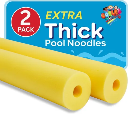 Vista 10 de Oodles of Noodles Foam Pool Swim Noodles 2 Pack, Hollow Core Swimming Foam Tube for Pool Floats, Buoyant for Beach, Water Play, Crafts, DIY Projects