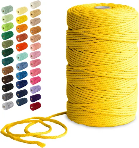 Vista 36 de Nook Theory Hilo de macramé de 3mm 109 yardas - Cuerda de macramé suave de 4mm, 5mm perfecta para nudos - Suministros de macramé para colgadores