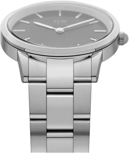 Vista 4 de Daniel Wellington Iconic Link Reloj pulsera de eslabones de oro rosa o plata
