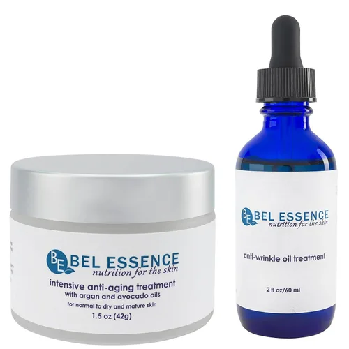 Vista 3 de Bel Essence Suero antiarrugas 100% natural y orgánico y suero facial hidratante con aceite de argán, hidrata todo el día, reduce las líneas finas