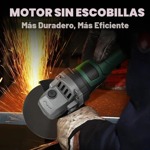 Vista 5 de Amoladora angular sin escobillas, herramienta eléctrica inalámbrica de 20 V