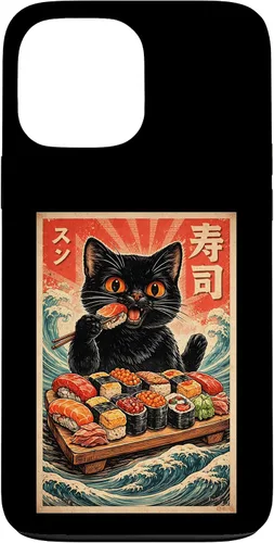 Vista 24 de Cute Kawaii Sushi Cat Funny Japanese Cat Eating Sushi Case for iPhone XR