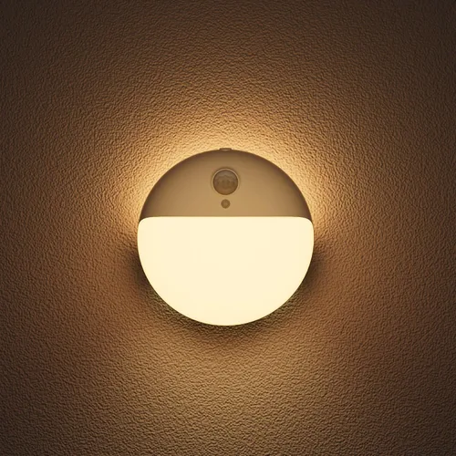 Vista 11 de YUNLEX Paquete de 2 luces nocturnas a batería, luces de inodoro, luz de sensor de movimiento pequeño de 2.6 pulgadas, luces adhesivas, 3 modos