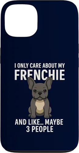 Vista 7 de I Care About My Frenchie & 3 People French Bulldog Owner Case for iPhone XR