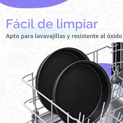 Vista 8 de RFAQK - Moldes para pasteles de 6 pulgadas, 3 moldes redondos para pasteles con 120 piezas de papel pergamino