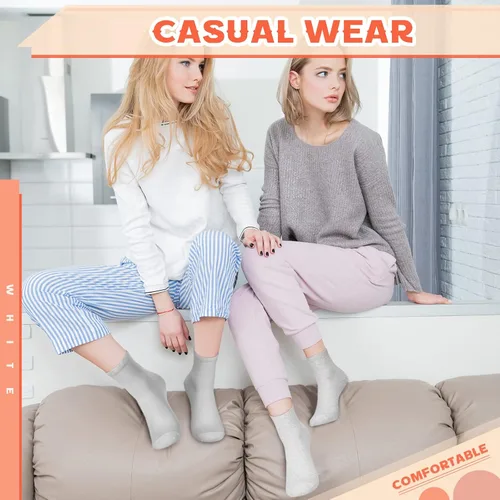 Vista 5 de Tigeen 72 pares de calcetines de tobillo deportivos a granel para adultos, unisex, calcetines de algodón, calcetines casuales para hombres y mujeres