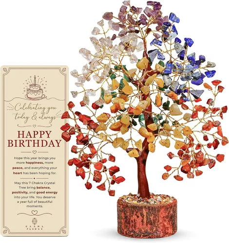 Vista 35 de Árbol de la vida de cristal para decoración del hogar y la oficina, regalos para mujeres, piedras curativas de amazonita de chakra, árbol bonsái