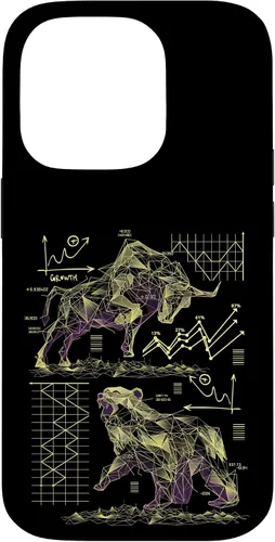 Vista 17 de Shareholder Stock Market Bull vs Bear Stock Trader Case for iPhone 17