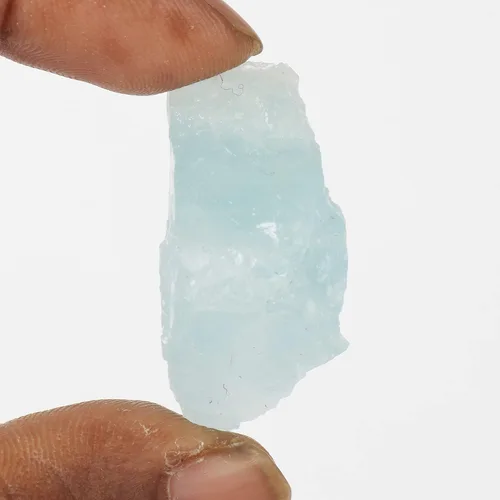 Vista 2 de GEMHUB Aguamarina azul cielo crudo natural de grado A de 23.50 quilates de cristal curativo piedra aguamarina áspera para cabbing, Gema, Brasil