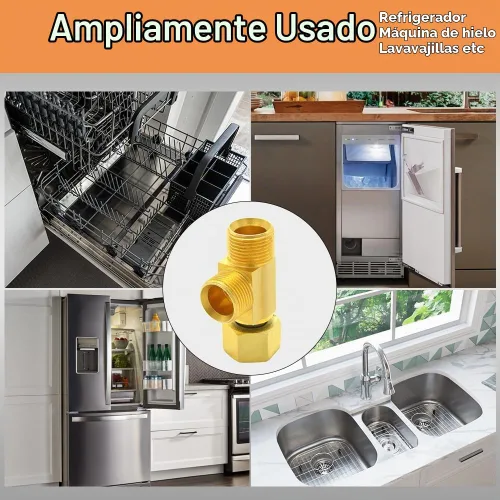 Vista 6 de TTFLEX - Camiseta de compresión de 3/8 pulgadas, 4 piezas de tope angular