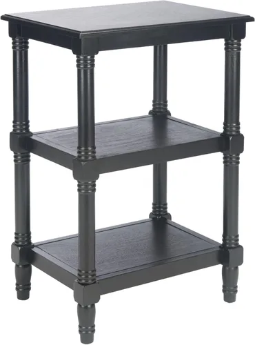Vista 11 de Safavieh Home Collection Cassie Greige - Mesa de almacenamiento de 3 estantes ACC5715A, 19.8 pulgadas de ancho x 15 pulgadas de largo x 30 pulgadas