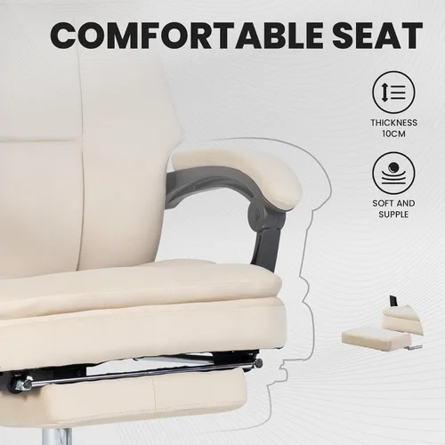 Vista 7 de Swivel Computer,Upholstered Velvet Office Chair,Big and Tall Executive Chair with Footrest Removable Headrest,High Back Ergonomic Computer Desk for